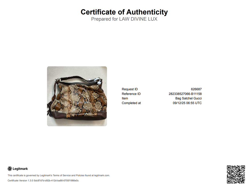 Eva Bag Python Hobo Large Gisel