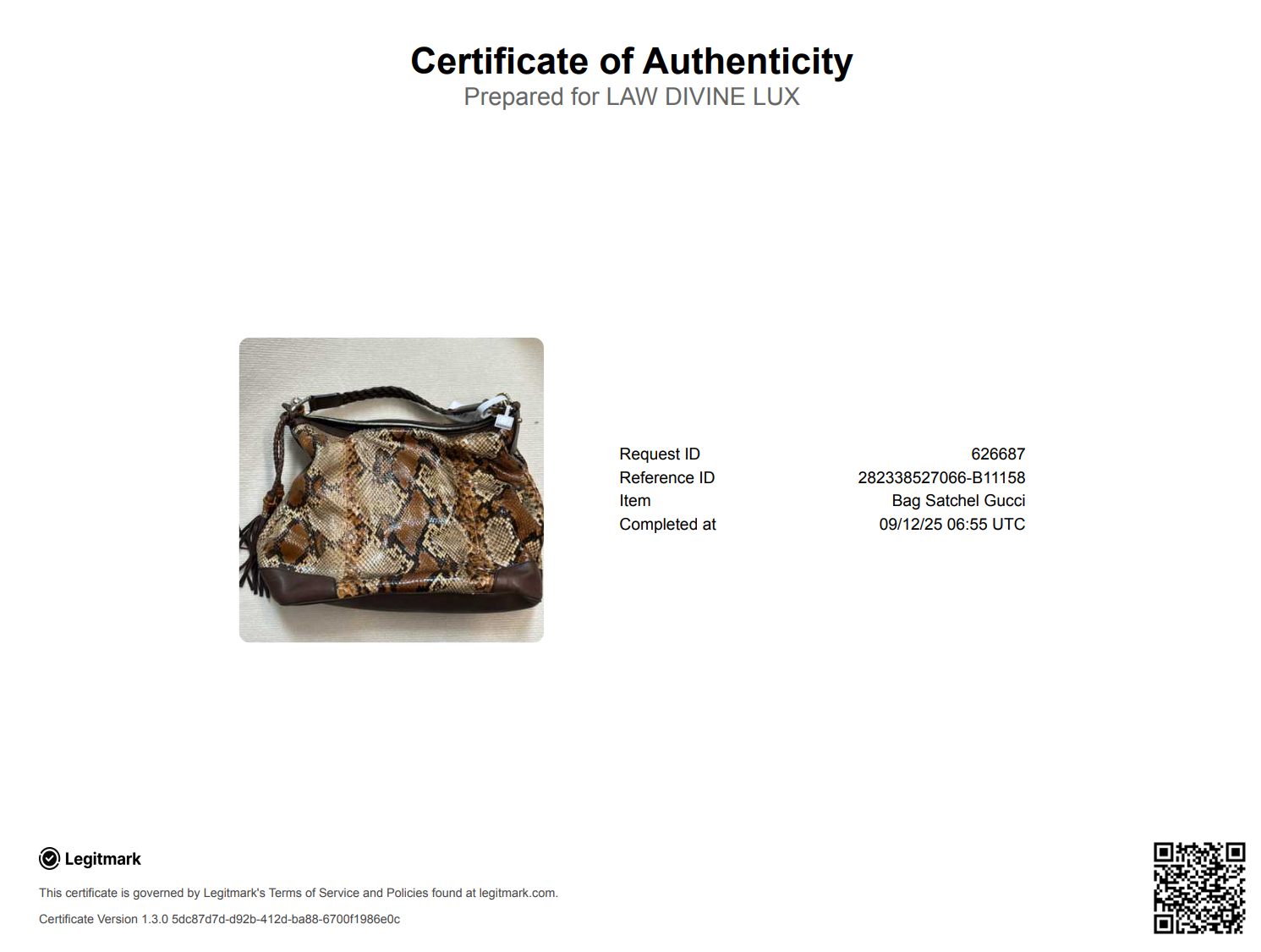 Eva Bag Python Hobo Large Gisel