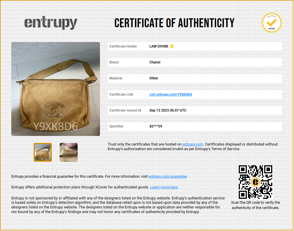 Chanel Tan Logo Shoulder Bag