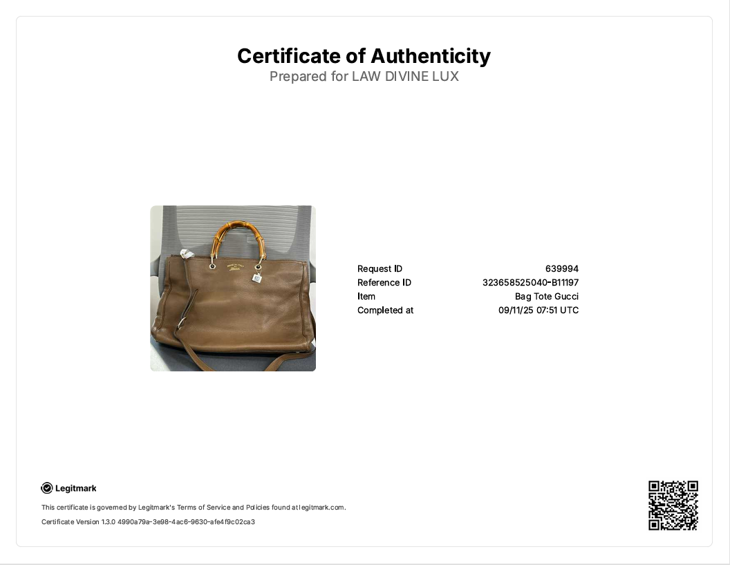 Gucci Bamboo Shopper Tote Leather Large