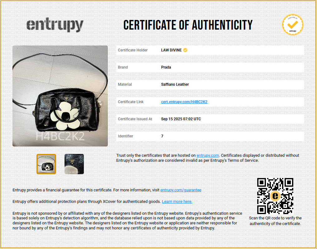 Saffiano Vernice Floral Bauletto Bag Black