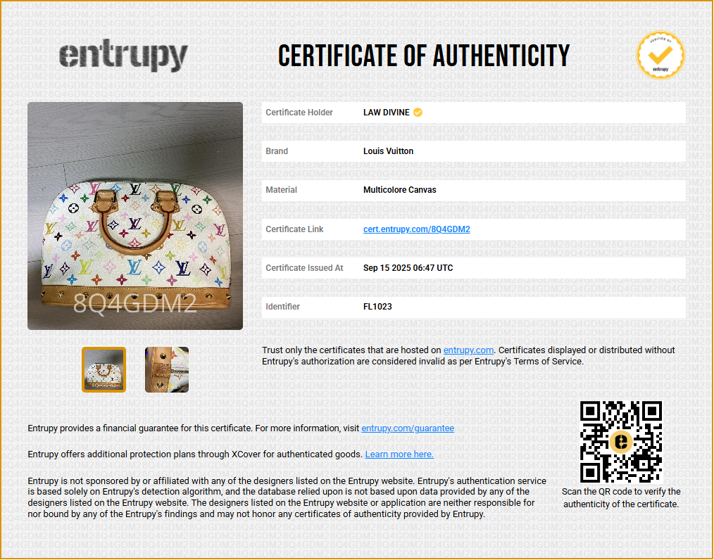 Multicolore Monogram Alma PM