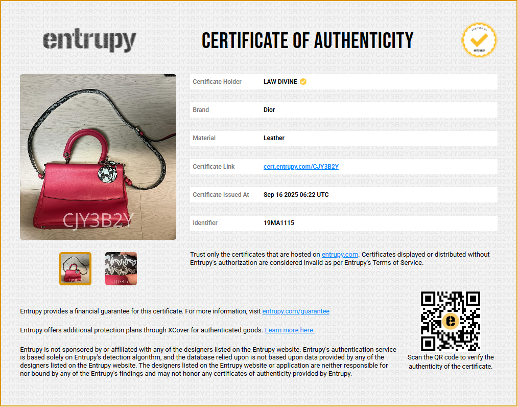 Rabat Be Dior en cuir rose Dior