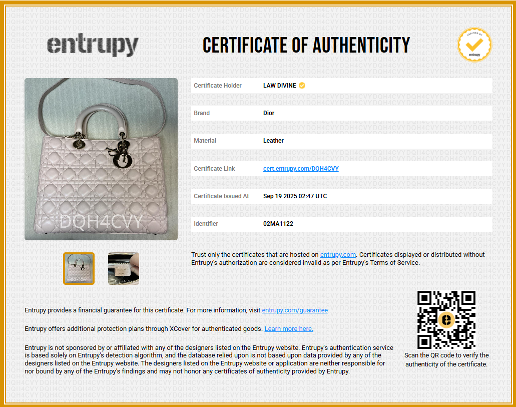 Lambskin Cannage Large Lady Dior Light Pink