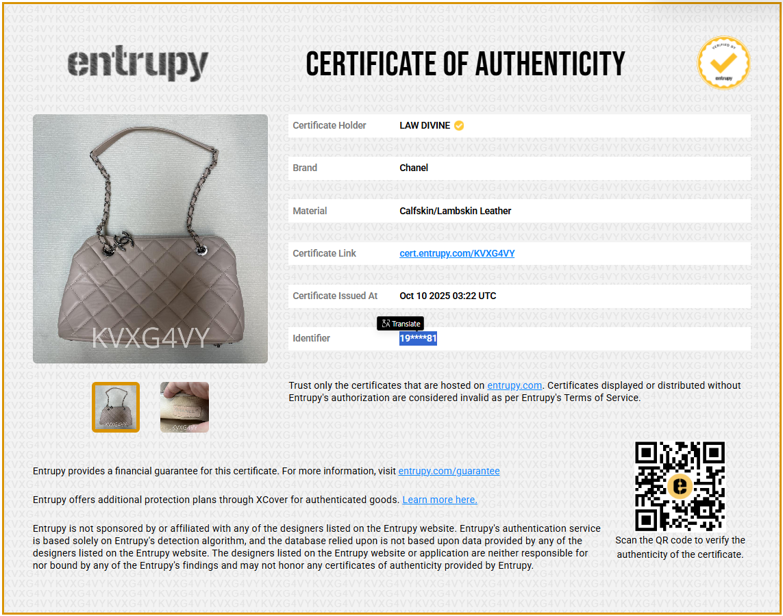 Quilted CC Bowler Bag