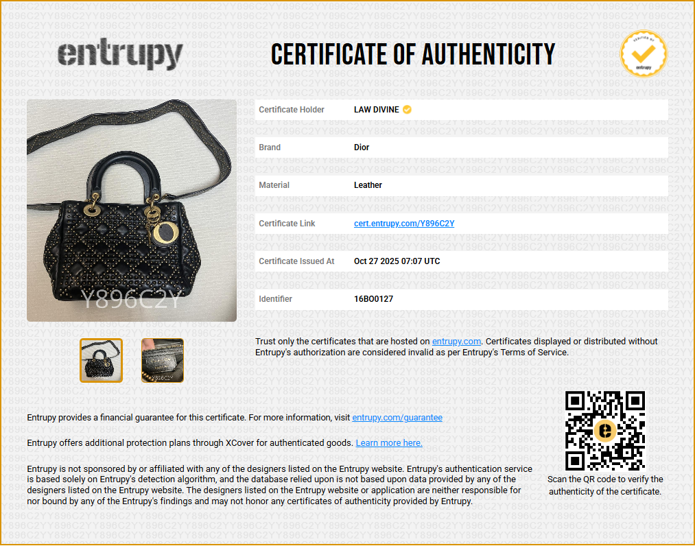 Cannage Studded Medium Supple Lady Dior