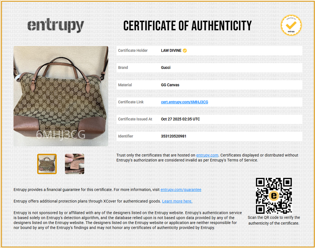 Bree Convertible Top Handle Bag GG Canvas with Leather Medium