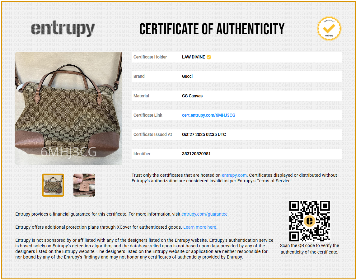 Bree Convertible Top Handle Bag GG Canvas with Leather Medium