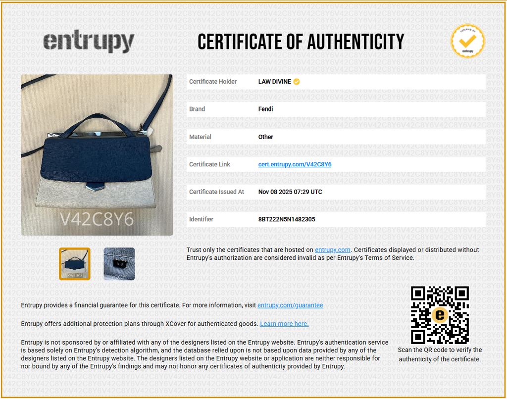 Cobalt/Milk Saffiano Leather Demi Jour Shoulder Bag