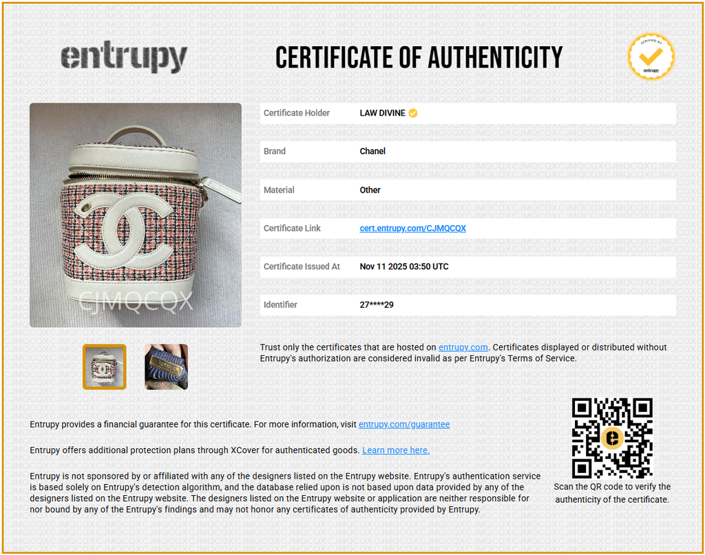 CC Mania Tweed Vanity Case