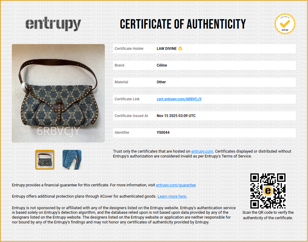 Triomphe Denim Poulbot Bag