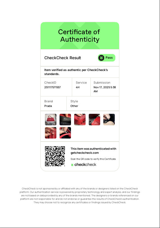 Saffiano Leather Double Bag Large