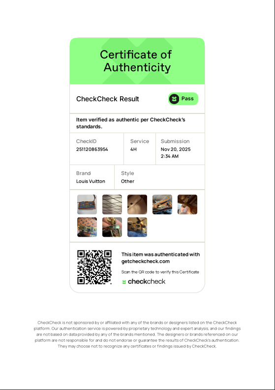 Trunk Clutch Malletage Denim with Monogram Leather