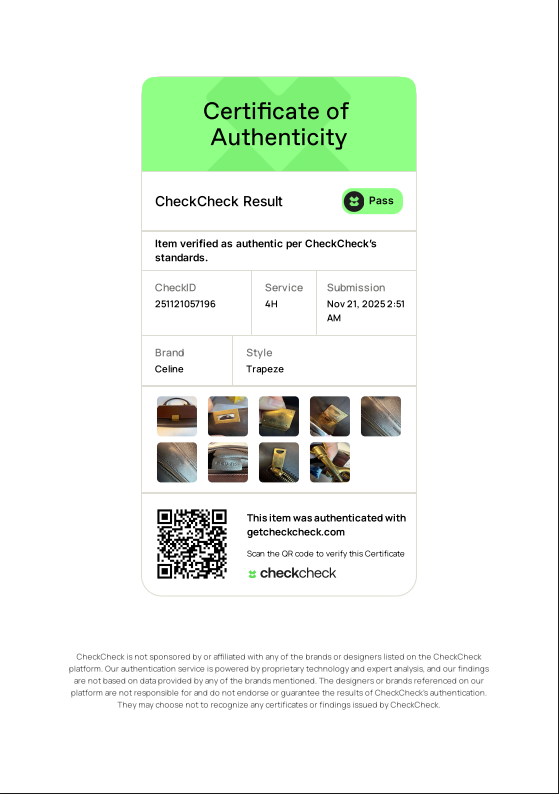 Trapeze Bag Multicolor Smooth Calfskin Gold Hardware