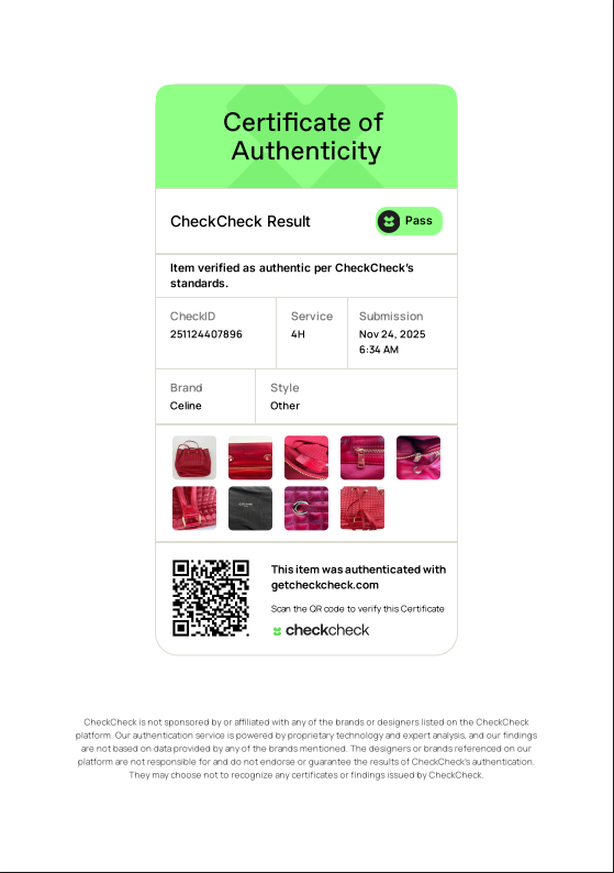 C Charm Bucket Backpack Quilted Leather Small