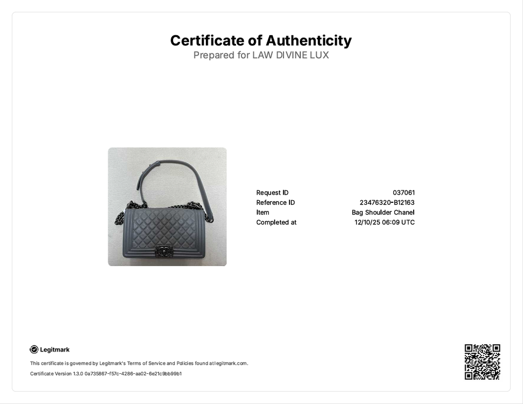 Boy Flap Bag Quilted Calfskin Old Medium