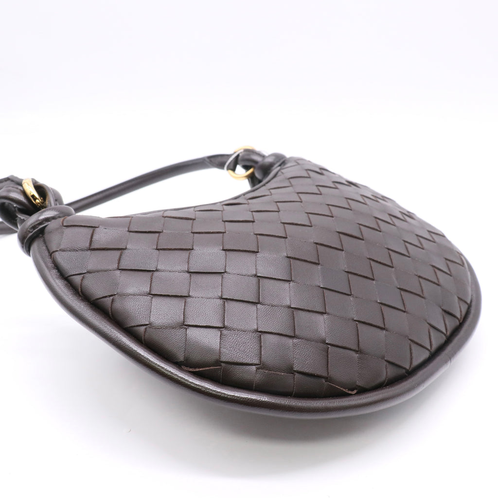 Gemelli Shoulder Bag Intrecciato Leather Small Twins LDZ702