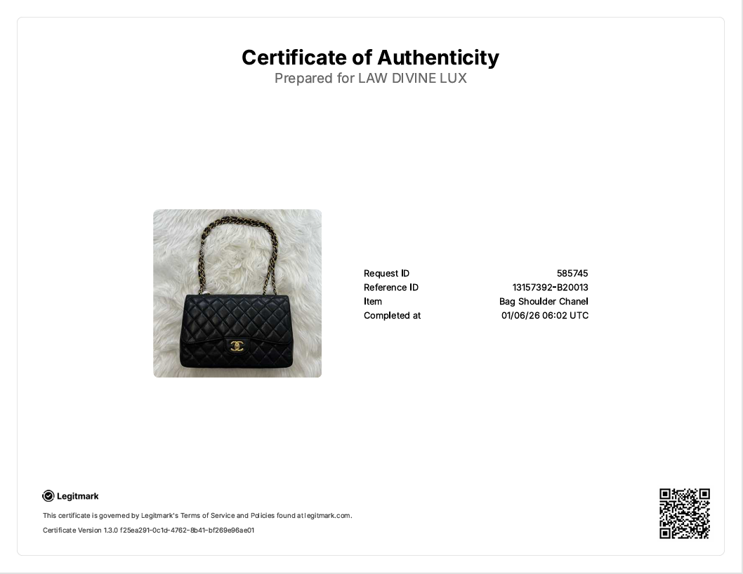 Caviar Quilted Jumbo Single Flap Black B20013
