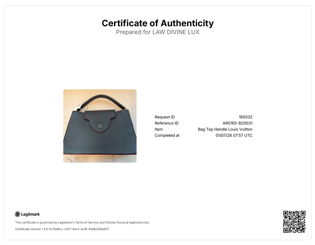 Navy Blue Capucines MM Bag B20031