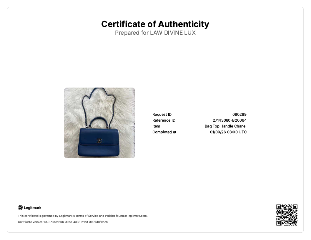 Trendy CC Top Handle Bag Calfskin  B20064