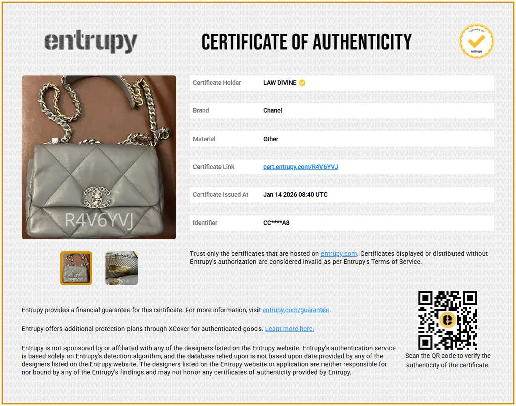 19 Flap Bag Quilted Leather Medium B20082