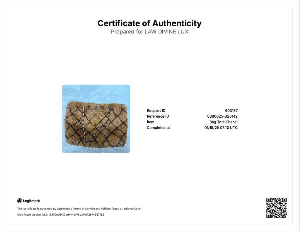 Rabbit Fur Shopping Tote B20142