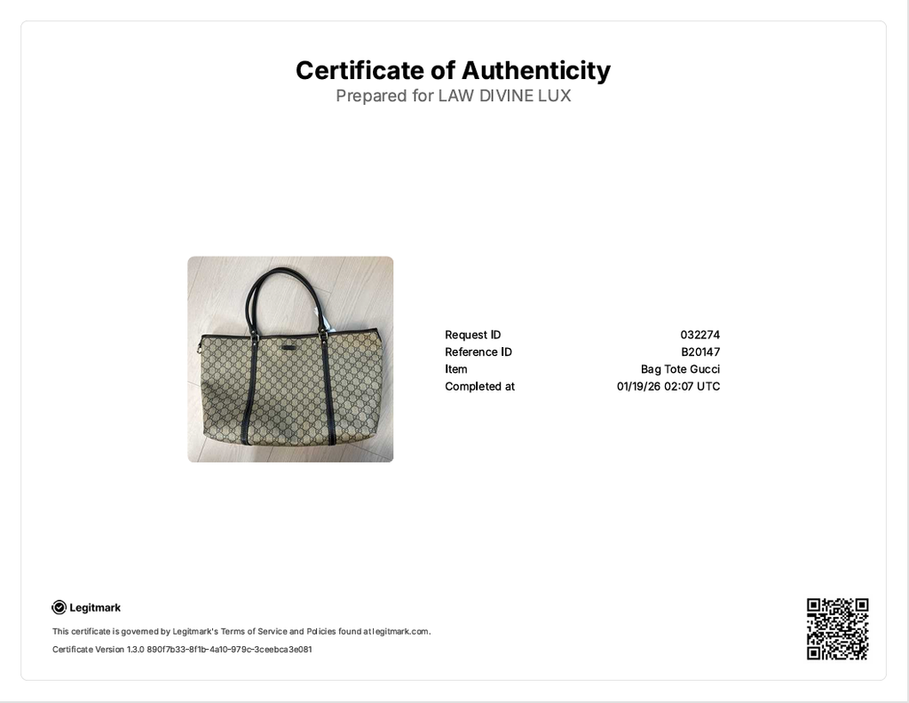 GG Plus Monogram Large Joy Tote Dark Brown B20147