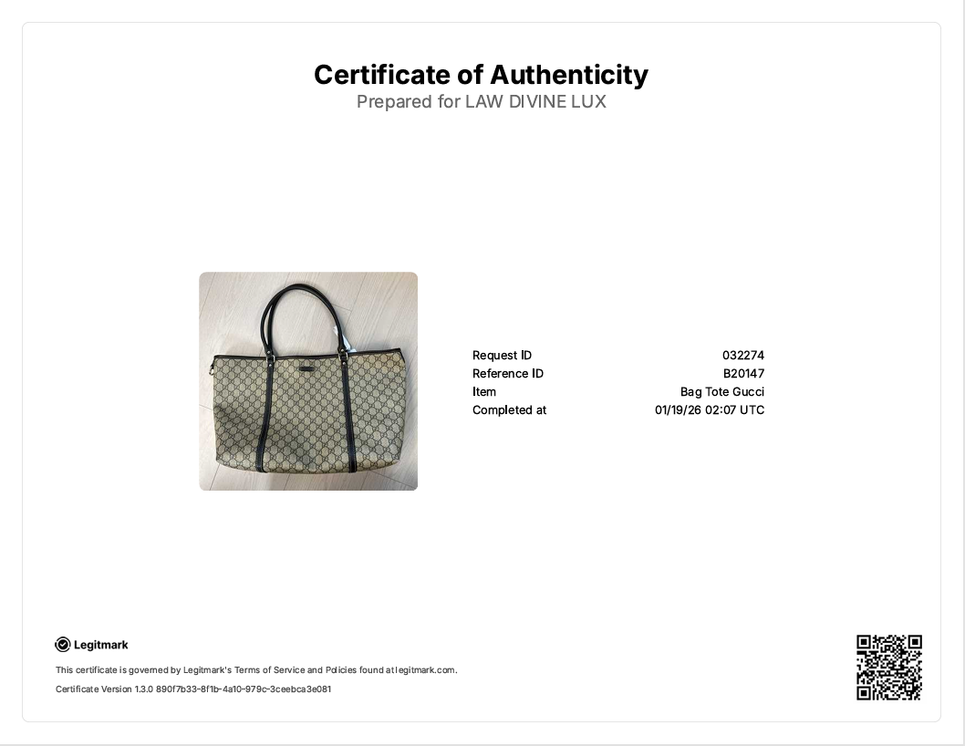 GG Plus Monogram Large Joy Tote Dark Brown B20147