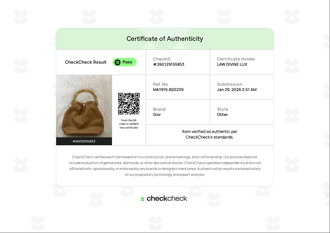 Vintage Tan Leather Maris Pearl Mini Tote B20239