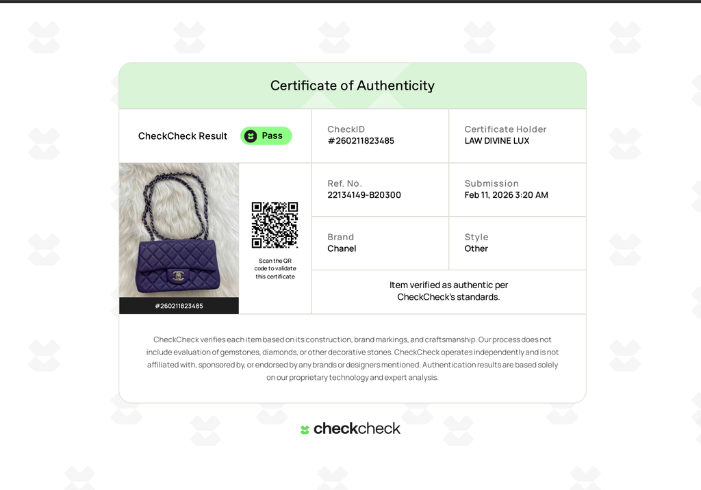Timeless Mini Rectangular Purple Lambskin   B20300