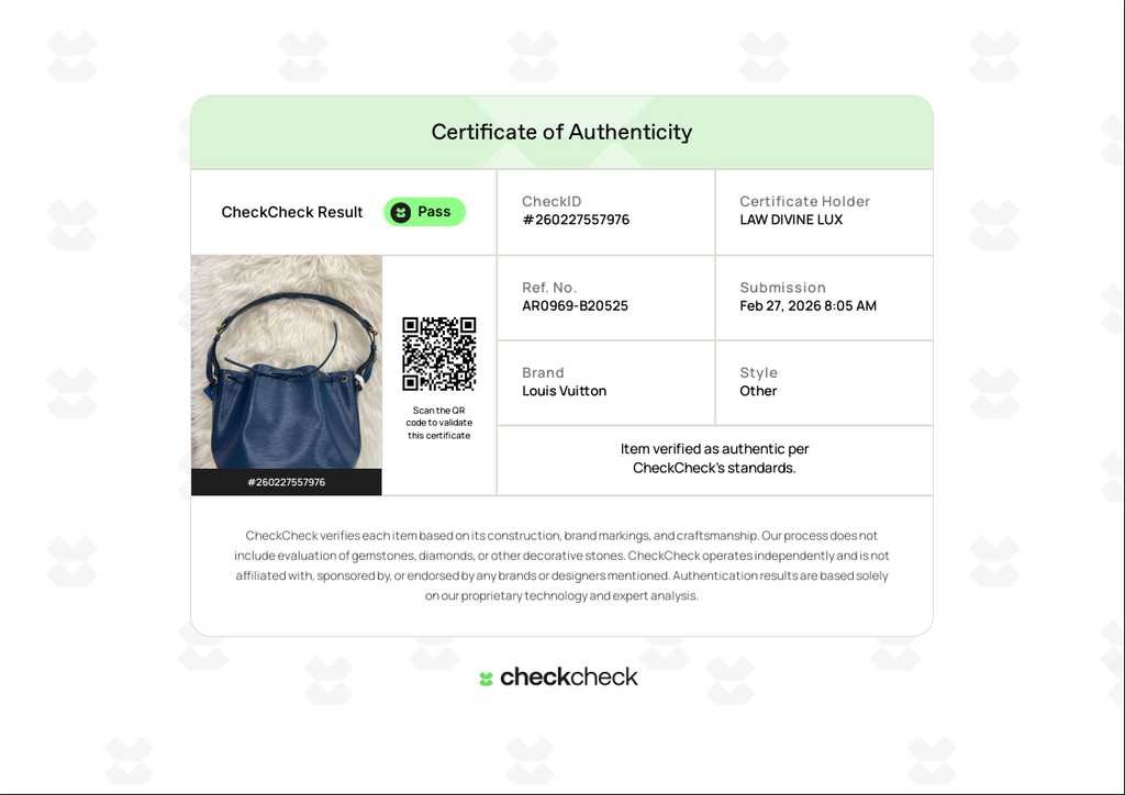 Toledo Blue Epi Leather Petit Noe Bag B20525