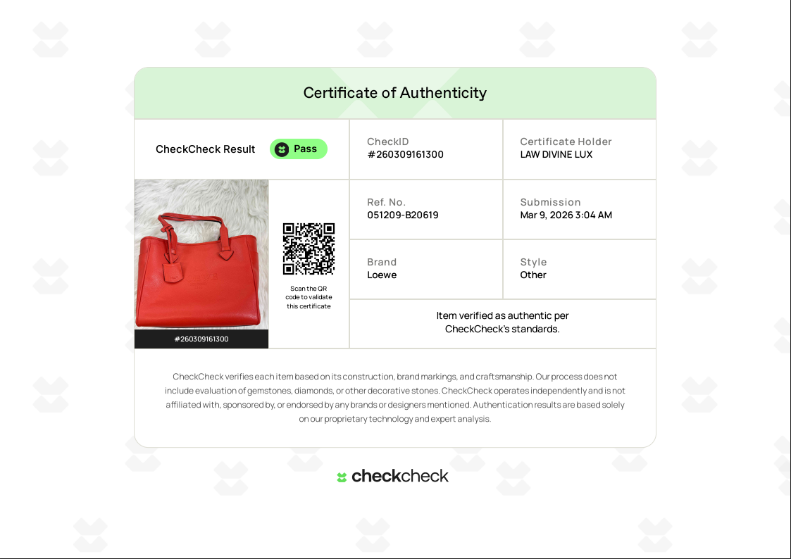 Orange Leather Shopper Tote B20619