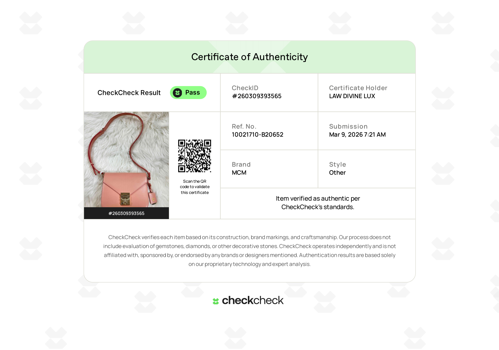 MCM Patricia Crossbody Bag twins B20652