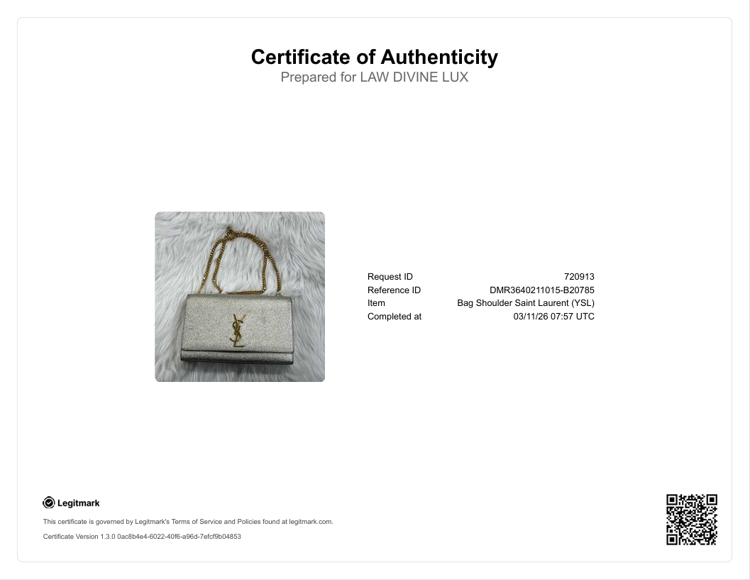 Classic Monogram Crossbody Bag Glitter Leather Medium B20785