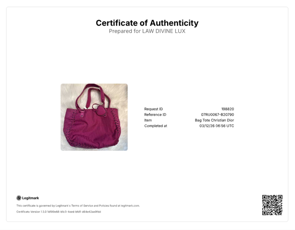 Christian Dior Diorissimo Lovely Heart Tote Bag B20790