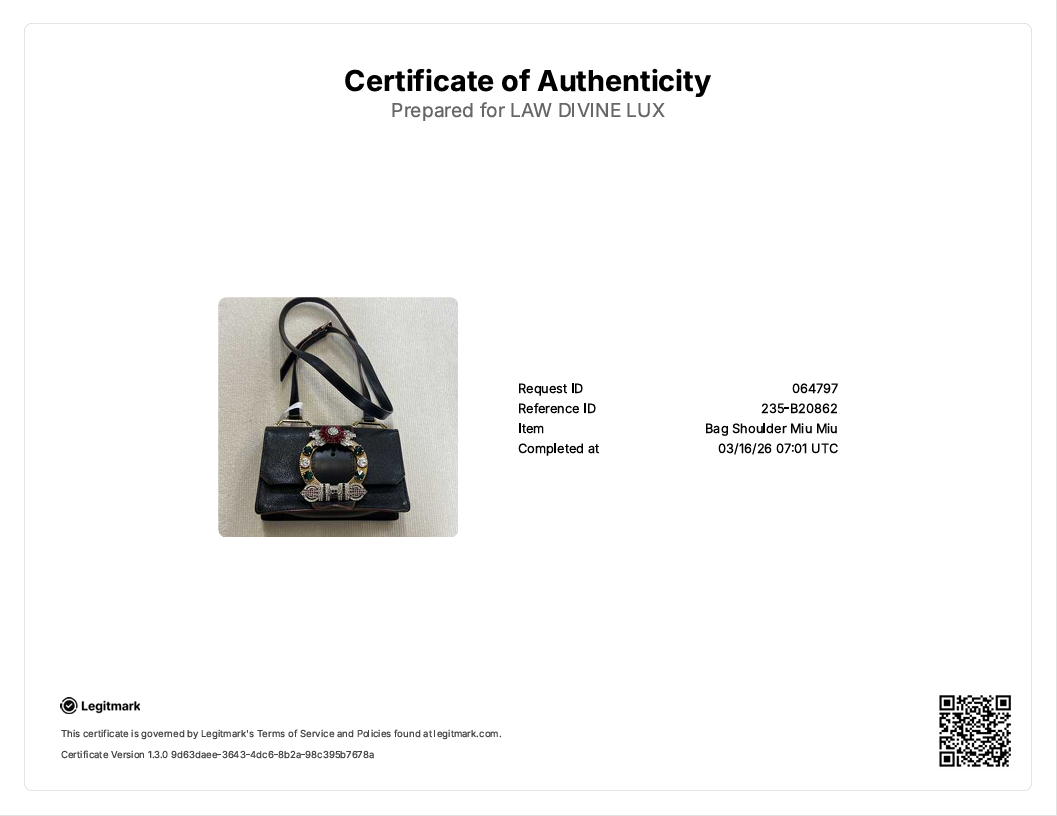 Goatskin Madras Soft Calf Crystal Embellished Shoulder Bag Black B20862