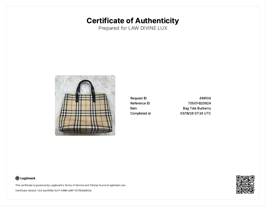 Black Nova Check Coated Canvas Mini Tote Bag B20924