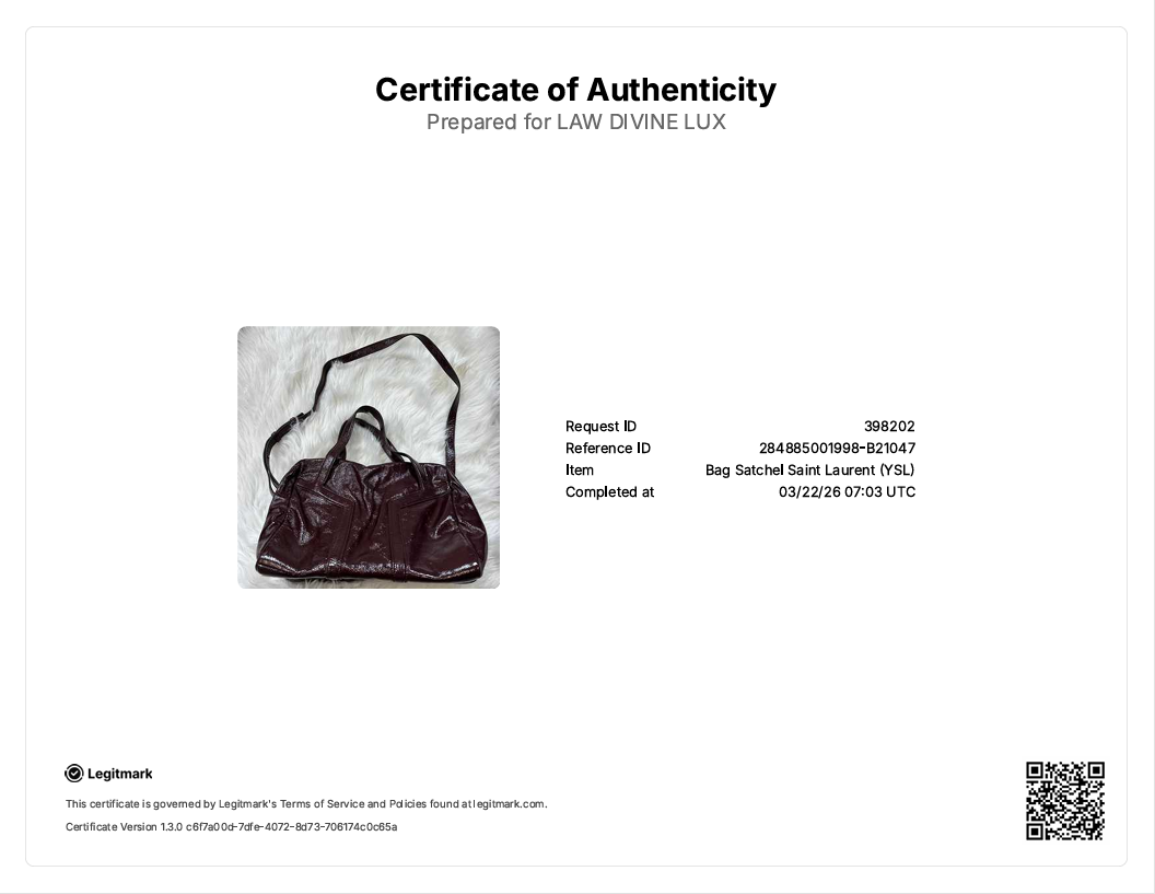 Textured Patent Leather Bowly Convertible Satchel Bag  B21047