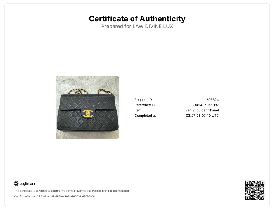 CHANEL Vintage Black and Gold Lambskin Beckham Bag 34 B21187