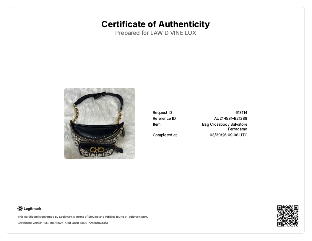 Canvas Calfskin Gancini Studded Waist Bag B21288