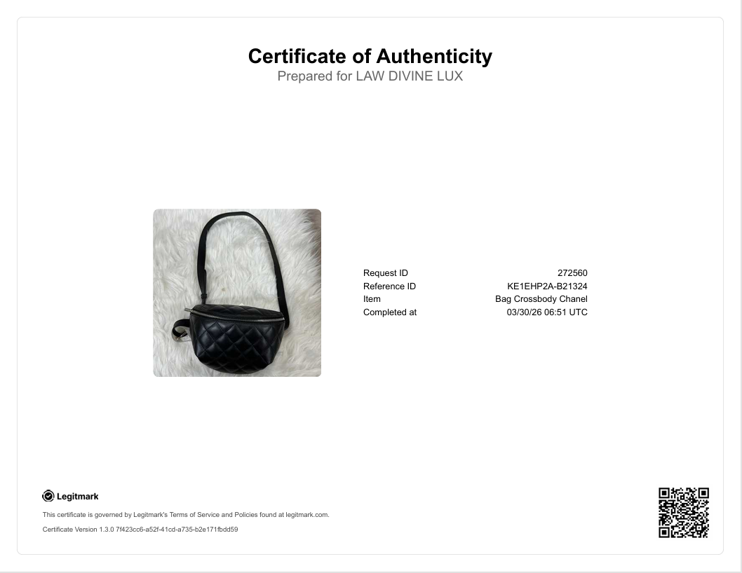 Calfskin Quilted Uniform Waist Belt Bag Black B21324