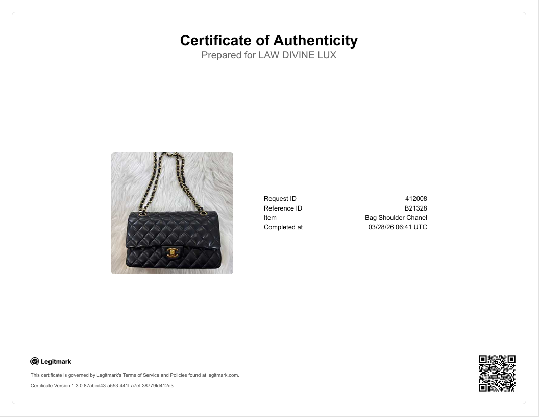 Classic Double Flap Bag Quilted Lambskin Medium B21328