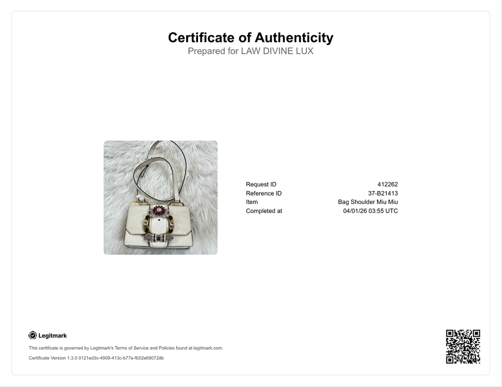 Leather Crystal Buckle Crossbody B21413