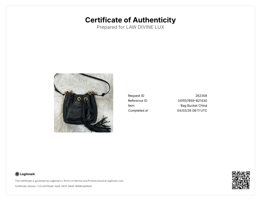 Chloé Leather Bucket Bag B21430