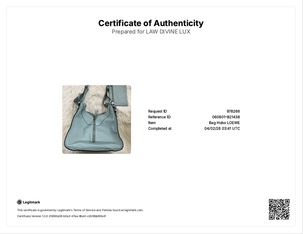 Calfskin Small Hammock Shoulder Bag Atlantic B21438