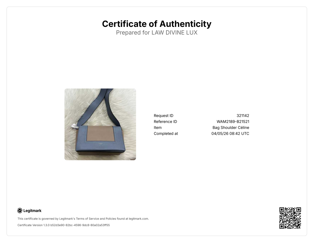 Celine Frame Shoulder Bag beige mix gray blue B21521