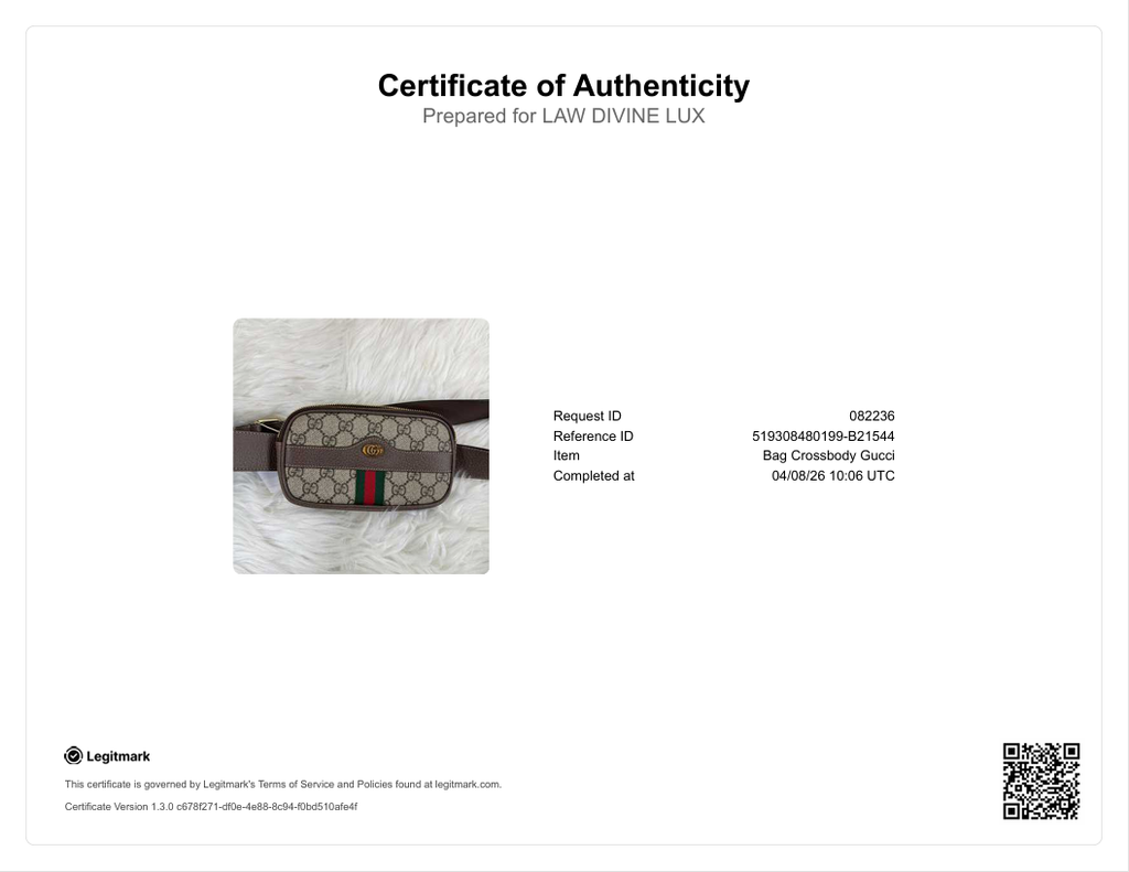 GG Supreme Monogram Ophidia Belted B21544