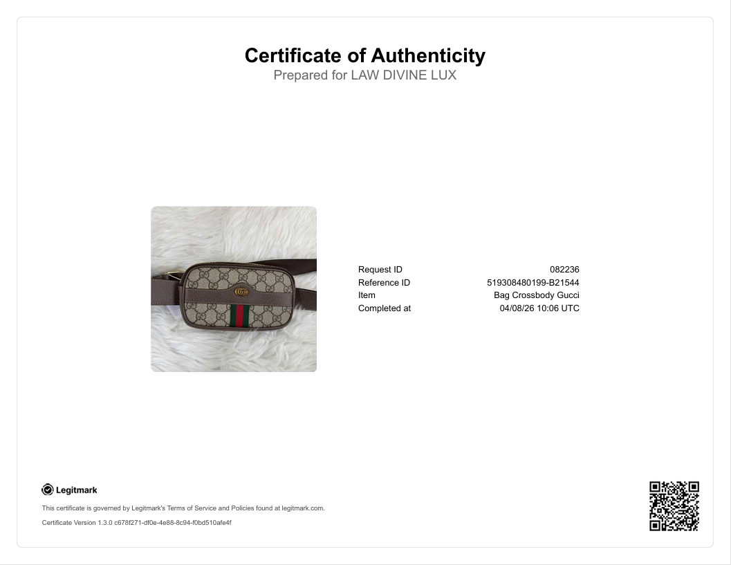 GG Supreme Monogram Ophidia Belted B21544