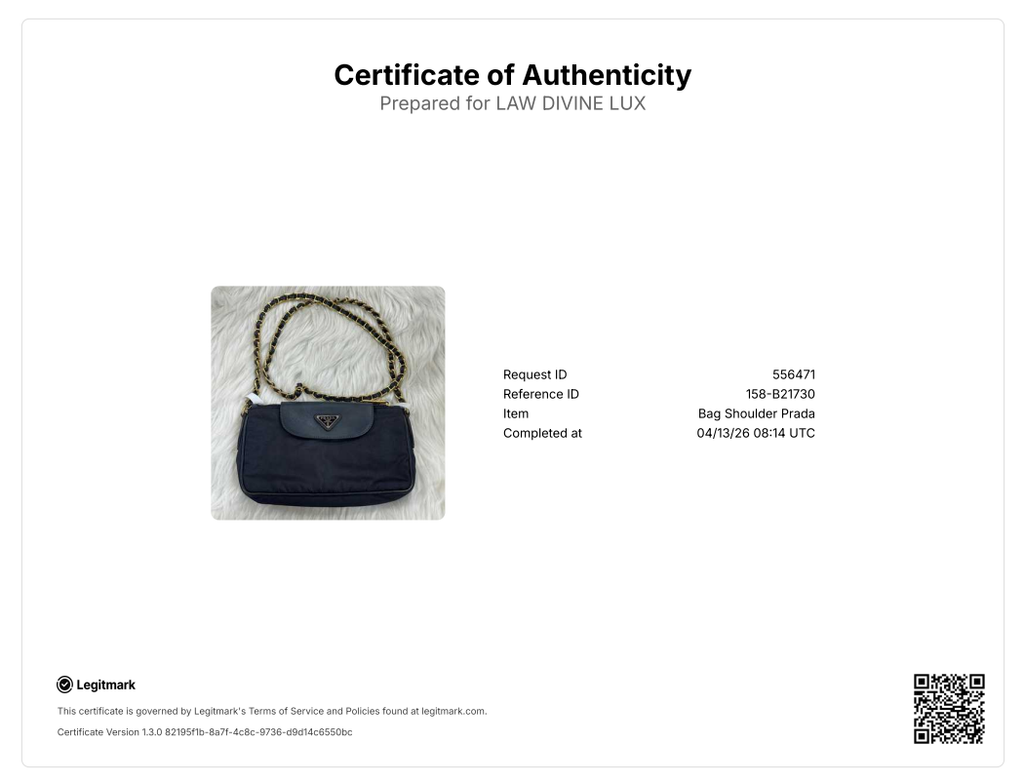 Prada Tessuto Nylon and Saffiano Leather Chain Crossbody Bag B21730