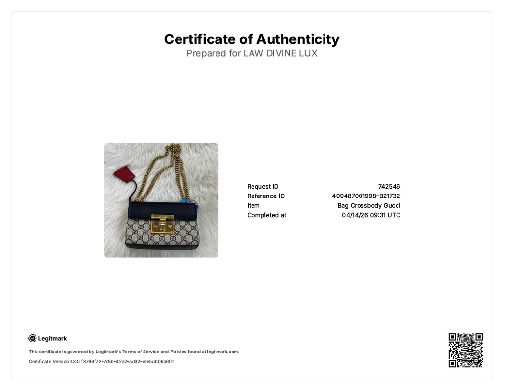 GG Supreme Monogram Moon Calfskin Small Padlock Shoulder Bag Beige Mystic White Hibiscus Red B21732